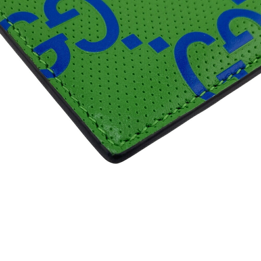 Gucci Fragment Case Gg Coin Wallet Green